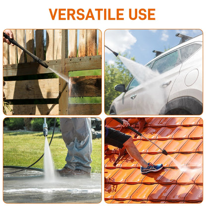 Ktaxon 198CC Gas Pressure Washer, 2700 PSI and 2.3 GPM, for Cars/Fences/Driveways/Homes/Patios