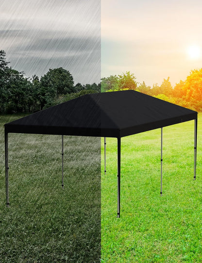 Telyswee 10'x 20' Pop Up Canopy Tent for Parties, Heavy Duty Commercial Canopy Tent Outdoor Vendor Party Tent Waterproof Gazebo Shelter for Patio Outdoor Party Events
