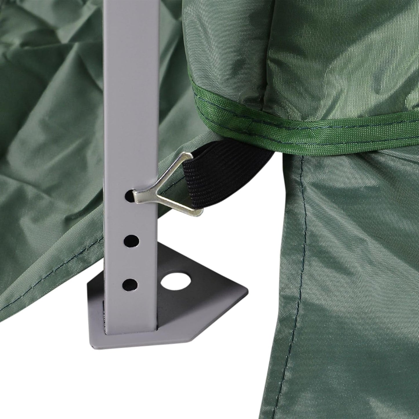 Slant Leg Pop Up Canopy Tent with Netting and Carry Bag, Instant Sun Shelter, Tents for Parties, Height Adjustable, for Outdoor, Garden, Patio, (11.5'x11.5' Base/10'x10' Top), Green