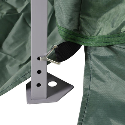 Slant Leg Pop Up Canopy Tent with Netting and Carry Bag, Instant Sun Shelter, Tents for Parties, Height Adjustable, for Outdoor, Garden, Patio, (11.5'x11.5' Base/10'x10' Top), Green