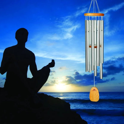 Woodstock Chimes Signature Collection, Woodstock Meditation Chime, 39'' Eastern Energies Wind Chimes for Outdoor, Patio, Home or Garden Dcor (TMS)