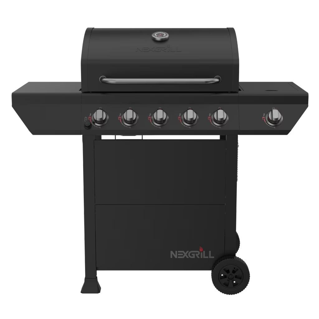 Nexgrill 3-Burner Propane Gas Grill with Side Tables, 27,000BTUs, Stainless Steel Lid, Spacious 429 SQ. In. Cooking Space, BBQ Grill for Outdoor Cooking, Patios, Parties, and More - 720-1012