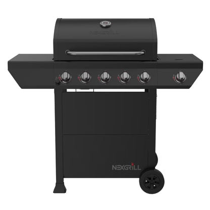 Nexgrill 3-Burner Propane Gas Grill with Side Tables, 27,000BTUs, Stainless Steel Lid, Spacious 429 SQ. In. Cooking Space, BBQ Grill for Outdoor Cooking, Patios, Parties, and More - 720-1012