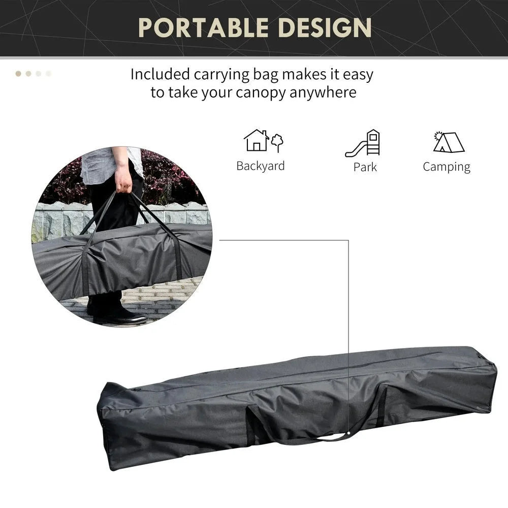 Barara King Outdoor Canopy Tent, Patio Portable Canopy,13' x 13' Pop Up Canopy Tent with Height Adjustable, Carry Bag for Outdoor, Garden, Patio, Beige