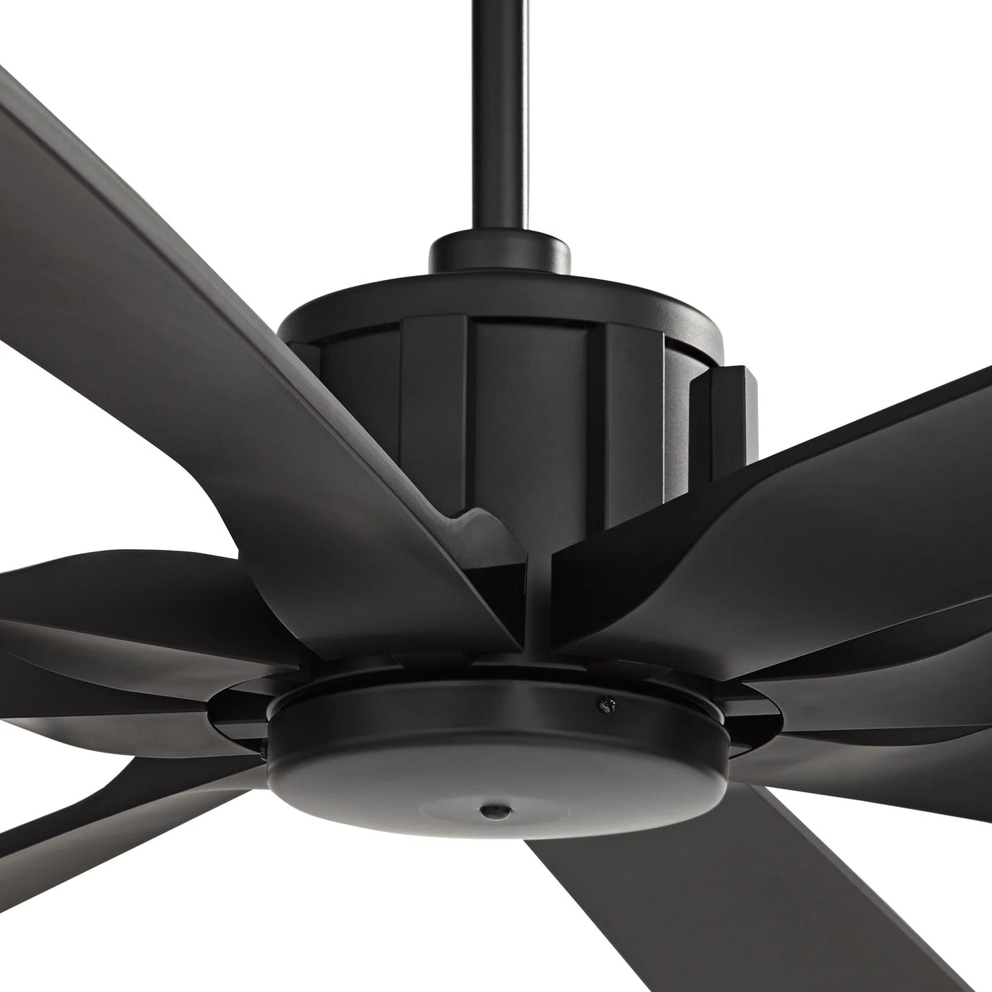 70" Possini Euro Design Modern Indoor Outdoor Ceiling Fan with Remote Control Matte Black Damp Rated for Patio Exterior House Home