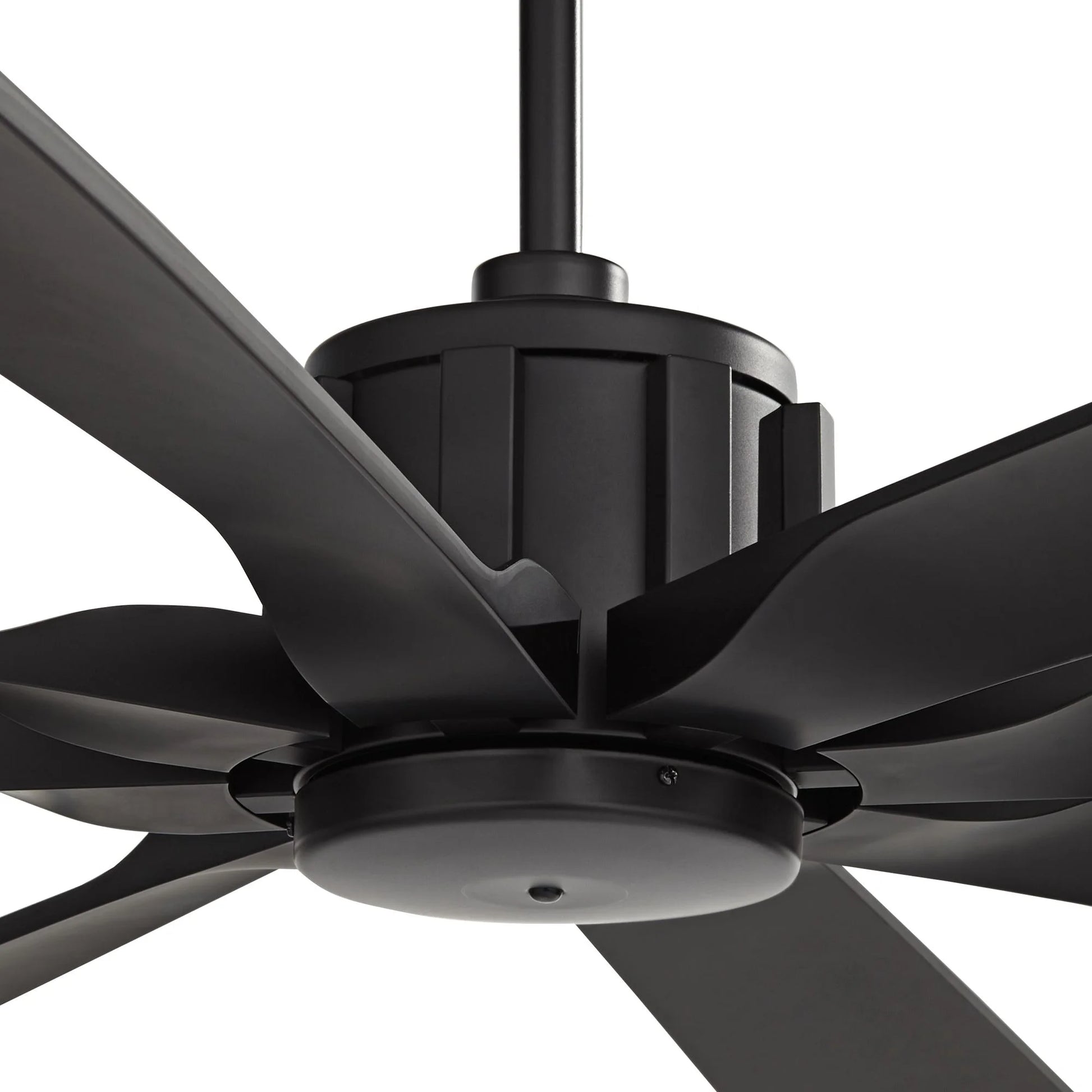 70" Possini Euro Design Modern Indoor Outdoor Ceiling Fan with Remote Control Matte Black Damp Rated for Patio Exterior House Home