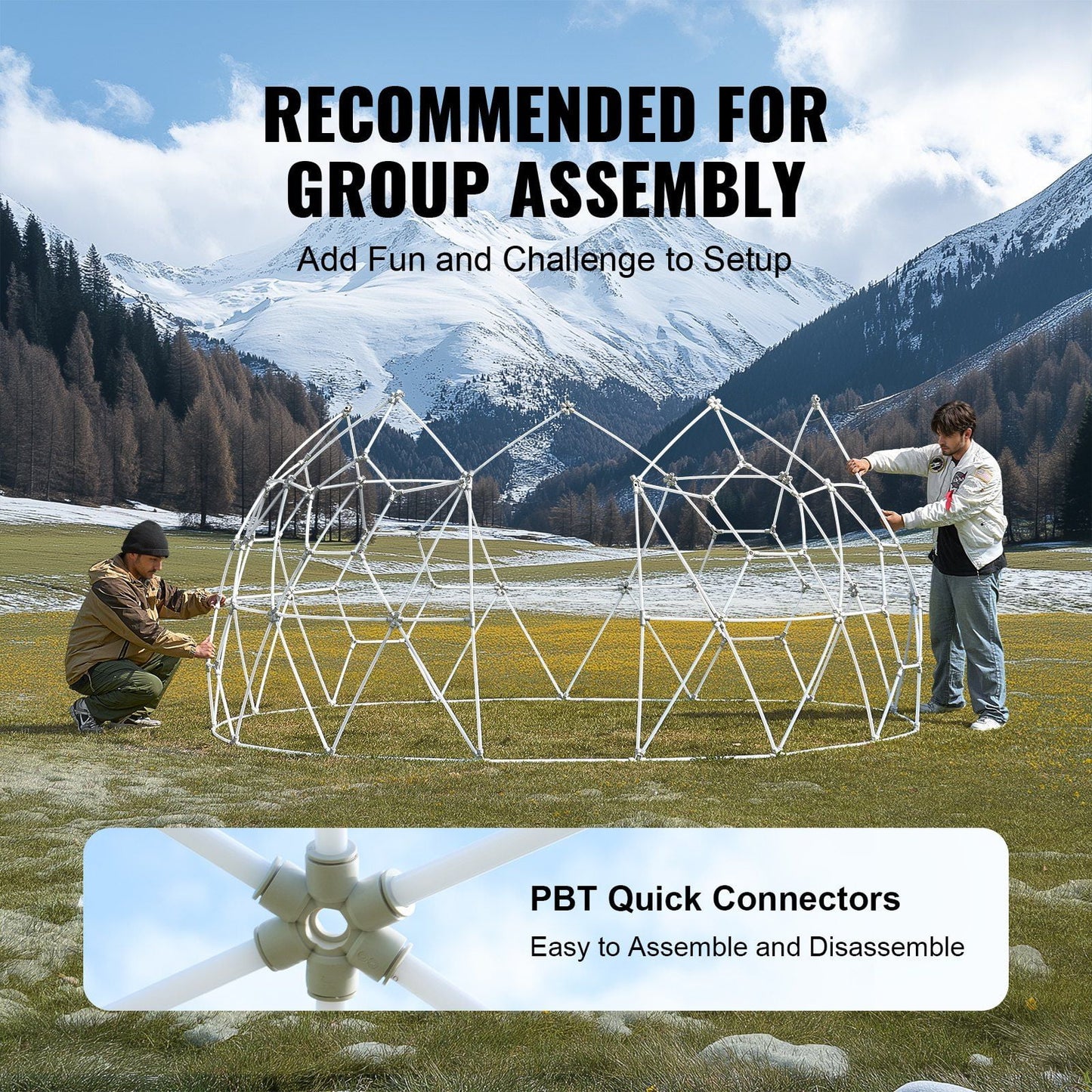 9.5FT Outdoor Bubble Tent – Transparent Dome Camping Shelter with Zip Door & Windows – Waterproof Pop-Up Tent for Stargazing, Backyard, Patio & Glamping – Portable Instant Setup