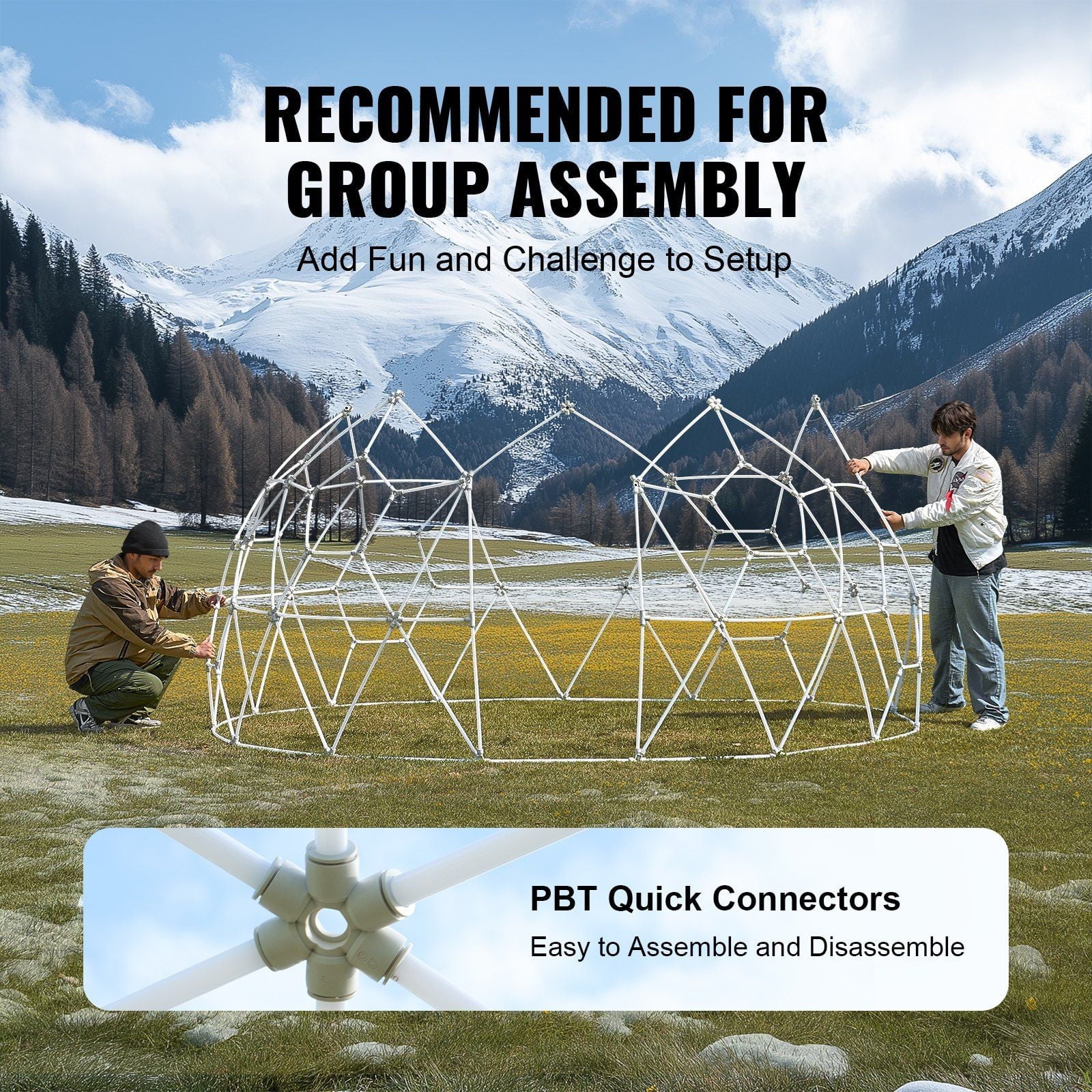 9.5FT Outdoor Bubble Tent – Transparent Dome Camping Shelter with Zip Door & Windows – Waterproof Pop-Up Tent for Stargazing, Backyard, Patio & Glamping – Portable Instant Setup
