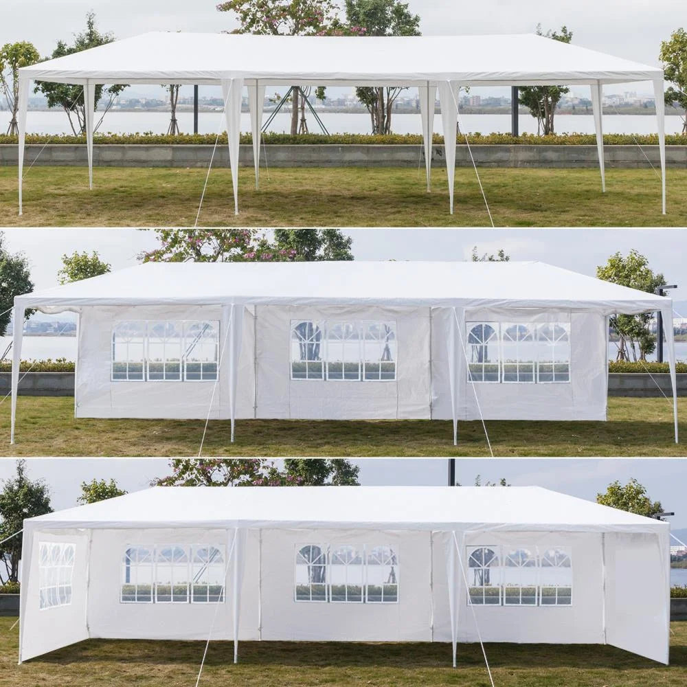 SalonMore 10'x30' Party Wedding Patio Tent w/5 Canopy Gazebo Pavilion Event