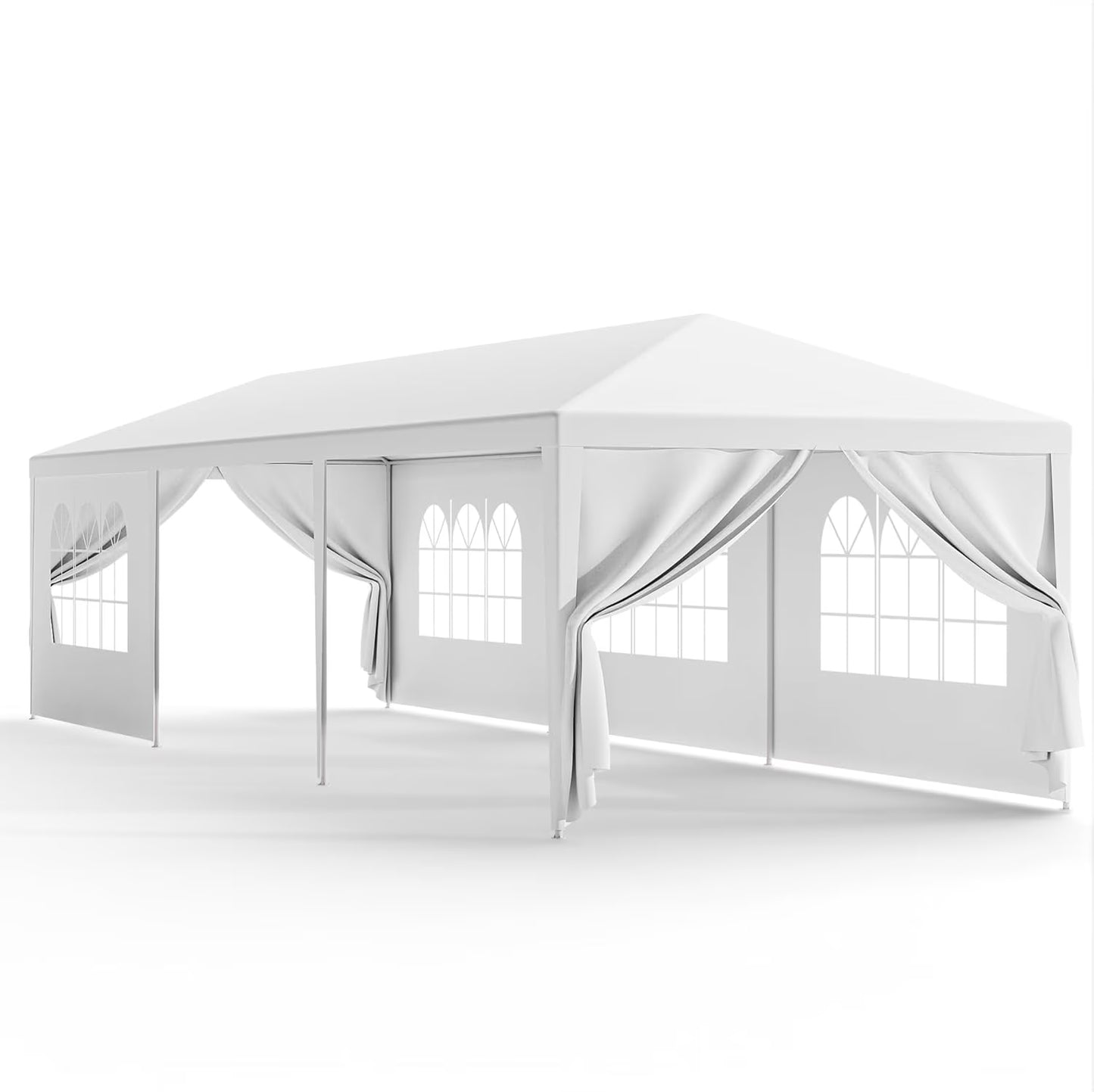 SLSRFD 10'x30' Outdoor Canopy Tent Patio Camping Gazebo Shelter Pavilion Cater Party Wedding BBQ Events Tent w/Removable Sidewalls