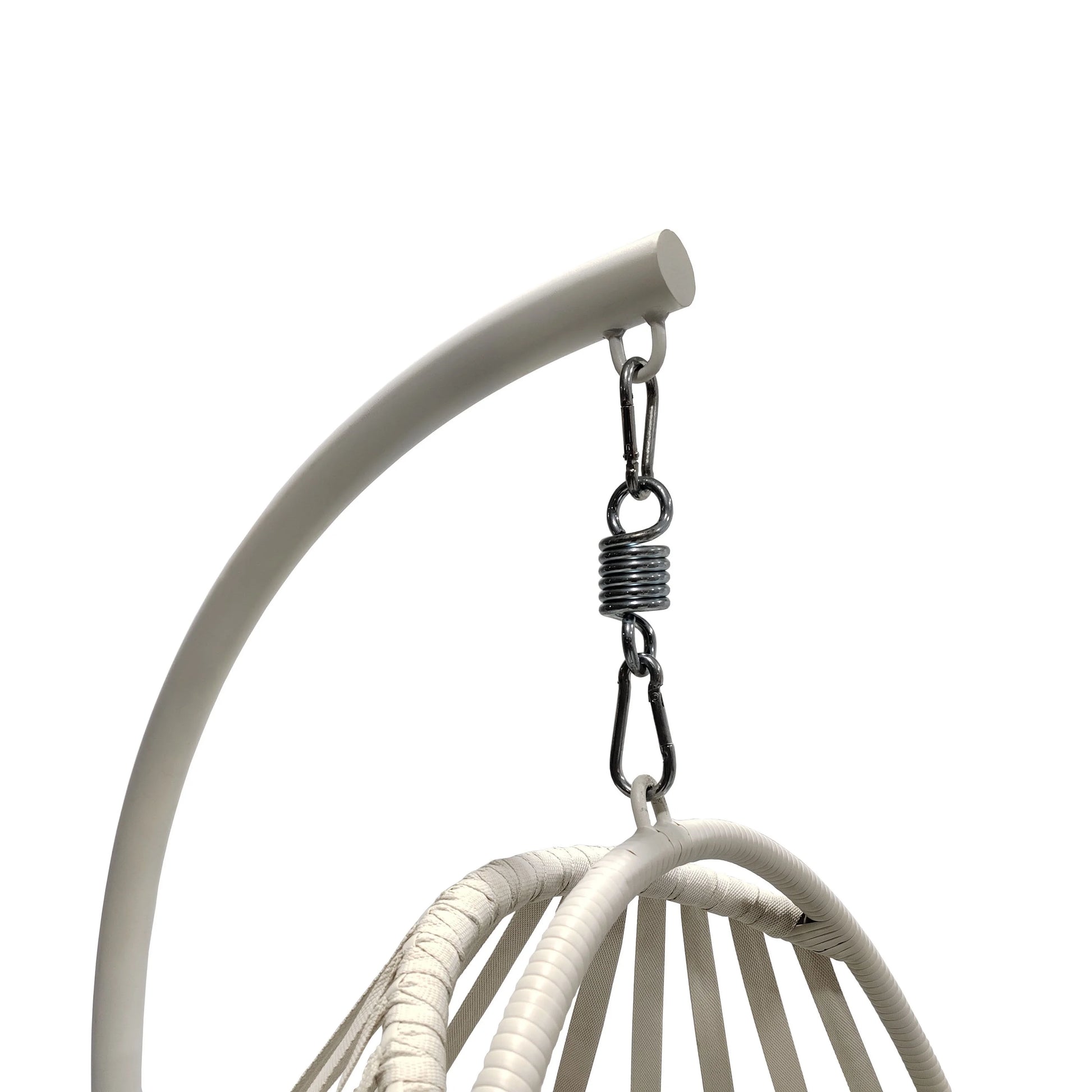 Mainstays Outdoor Wicker Patio Hanging Egg Chair, Gray