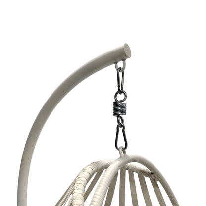 Mainstays Outdoor Wicker Patio Hanging Egg Chair, Gray