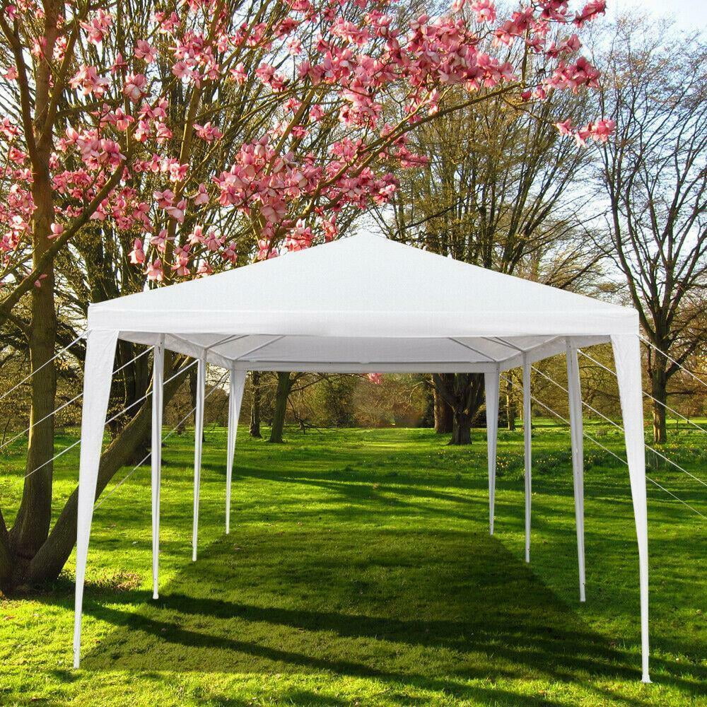 Veado Outdoor Party Tent, Patio Canopy Tent Gazebo with Removable Sidewalls Instant Event Tent for Cater Events Wedding Birthday Pavilion Beach BBQ (10'x30')