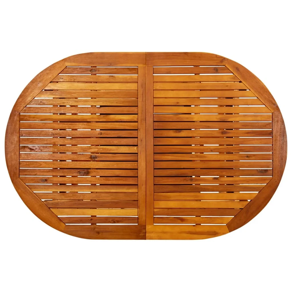 vidaXL Patio Table 78.7"x39.4"x29.5" Solid Acacia Wood