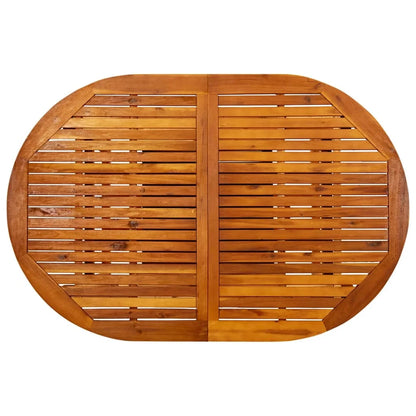 vidaXL Patio Table 78.7"x39.4"x29.5" Solid Acacia Wood
