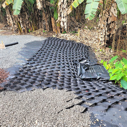 Geocell 2inch Tall Gravel Stabilizing Grid Panels 230sf per Panel - Made in USA - Paver and Flagstone Base, Patios, Walkways, Trails, Landscaping, Shed Foundations - 1885lbs per SF Strength