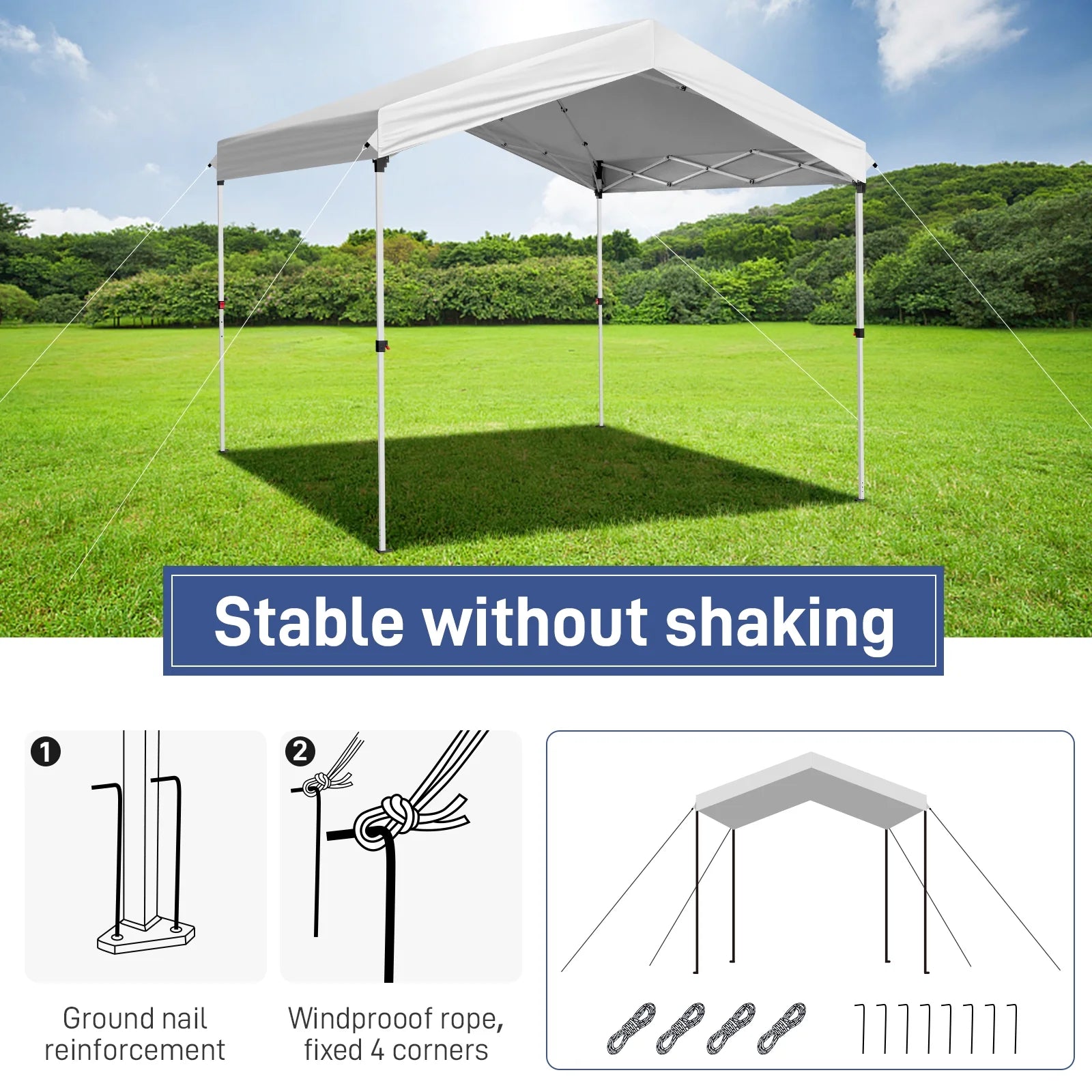 Ktaxon 10' x 10' Pop Up Canopy Tent EZ Up Canopy Tent for Outdoor Event,Car Shelter,Patio Activity