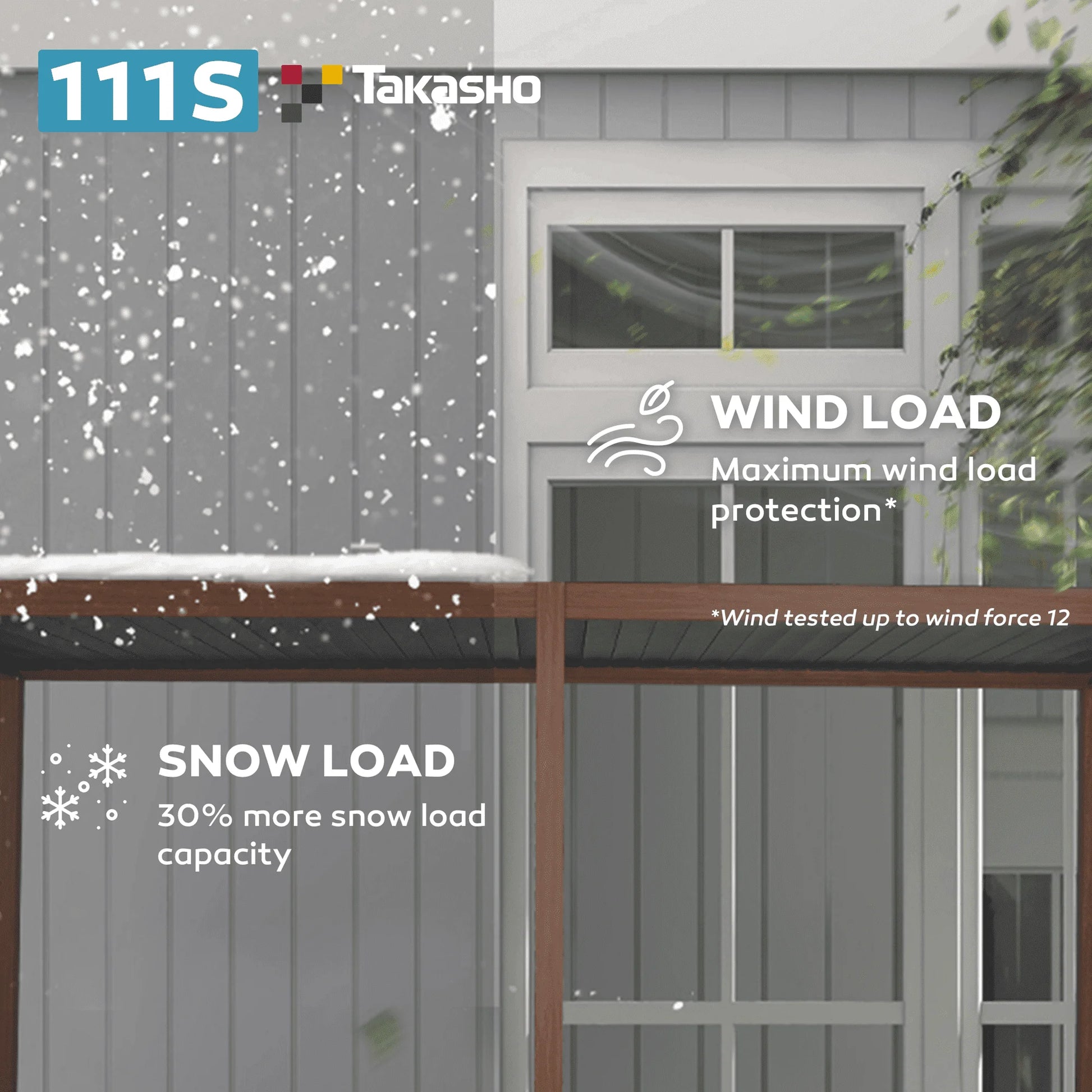 Mirador 10'x 10' 111S Outdoor Aluminum Pergola w/Adjustable Rainproof Louver for Garden, Patio, Backyard, Takasho/Wood Grain