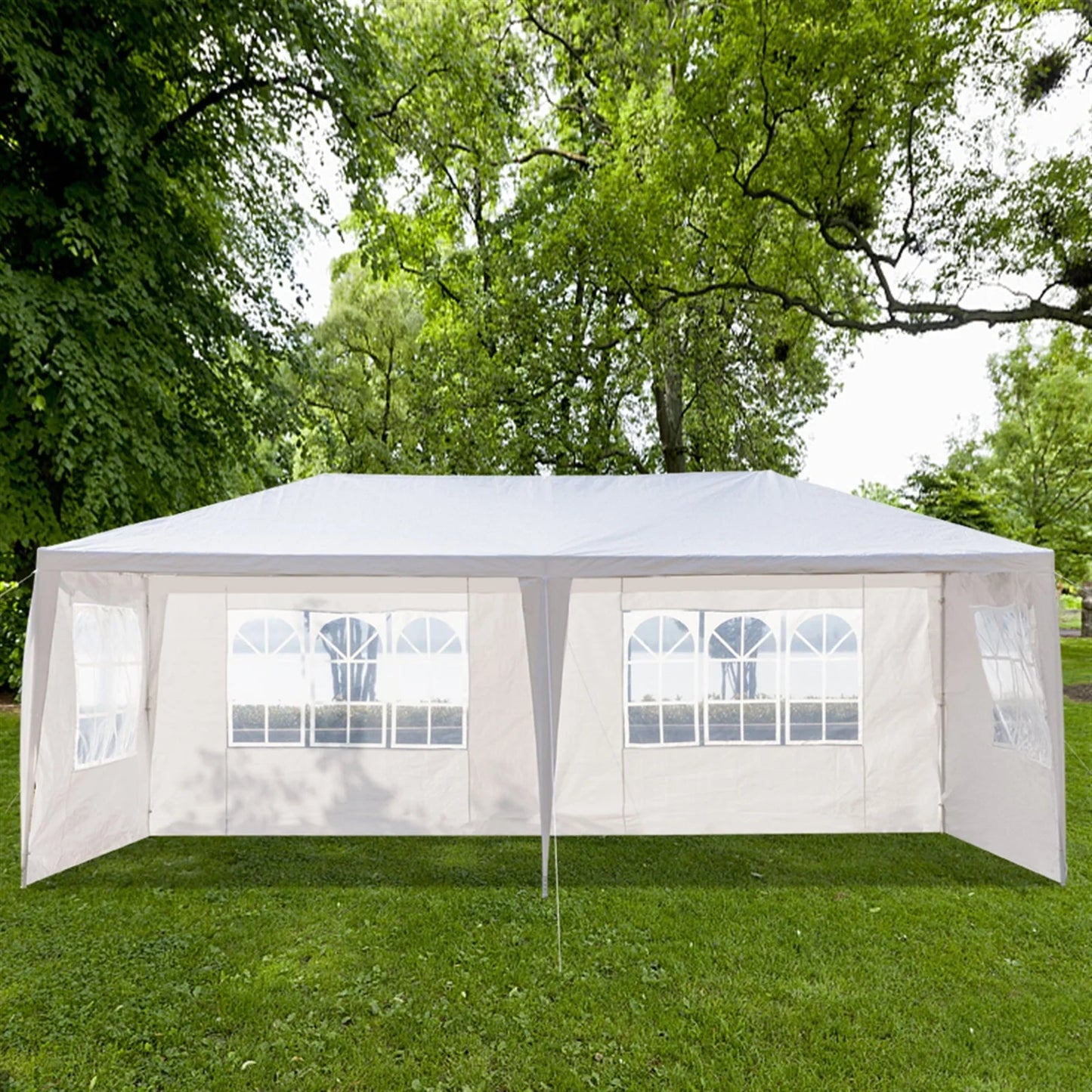 Arttoreal 20'Lx10'Wx8.5'H Outdoor Patio Pop-up Canopy with Sides,Garden Canopy Shelter Tents,White