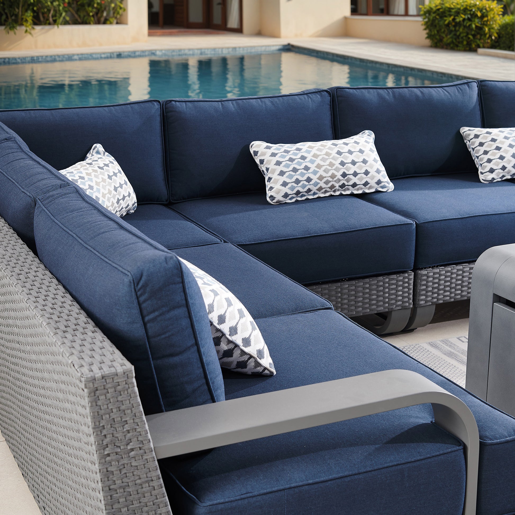 Sirio Pallazzo 6-piece Modular Fire Outdoor Patio Seating Set