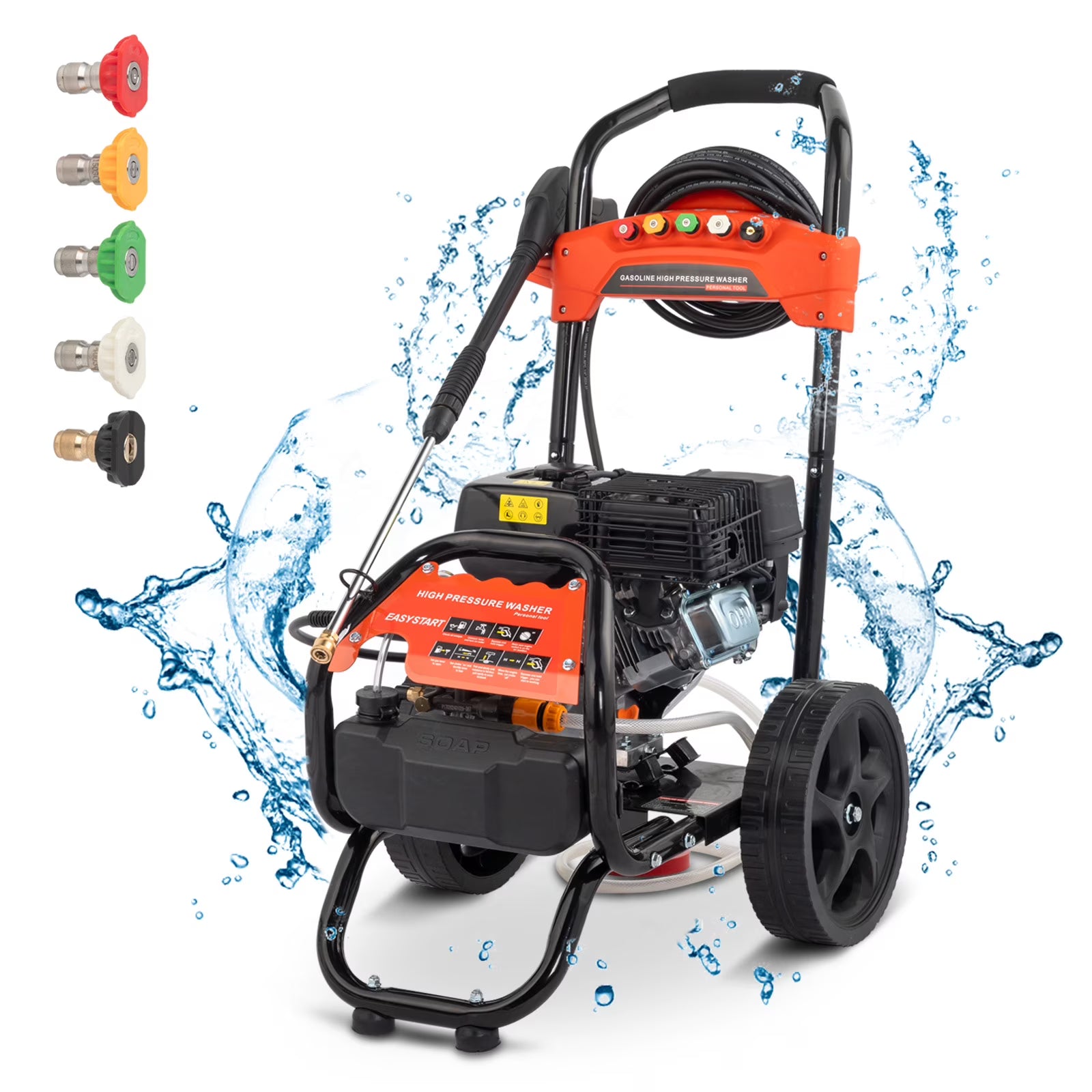 Ktaxon 198CC Gas Pressure Washer, 2700 PSI and 2.3 GPM, for Cars/Fences/Driveways/Homes/Patios