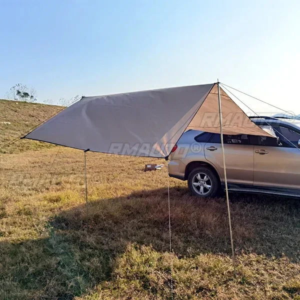 Portabl Car Side Awning Rooftop Tent Waterproof Side Tent Sun Shelter For Outdoor Camping Garden Patio Pool Exterior Part