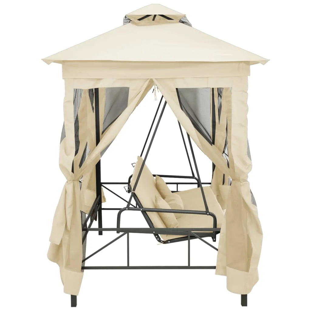 vidaXL Patio Swing Chair Outdoor Hanging Bench Seat with Gazebo Swing Seat