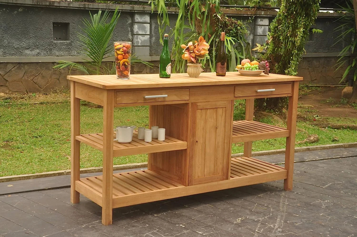 Grade A Teak Wood Outdoor Patio Solvang Teak Buffet
