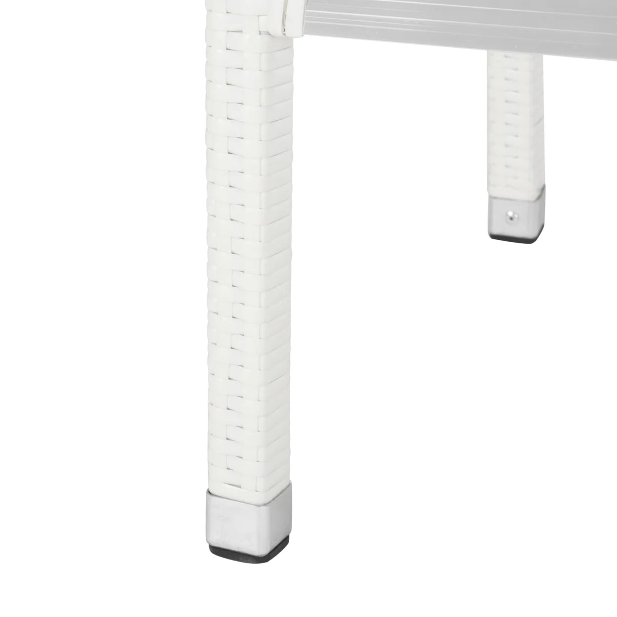 SAFAVIEH Bethel Contemporary Outdoor Patio Rattan Bar Stool, White