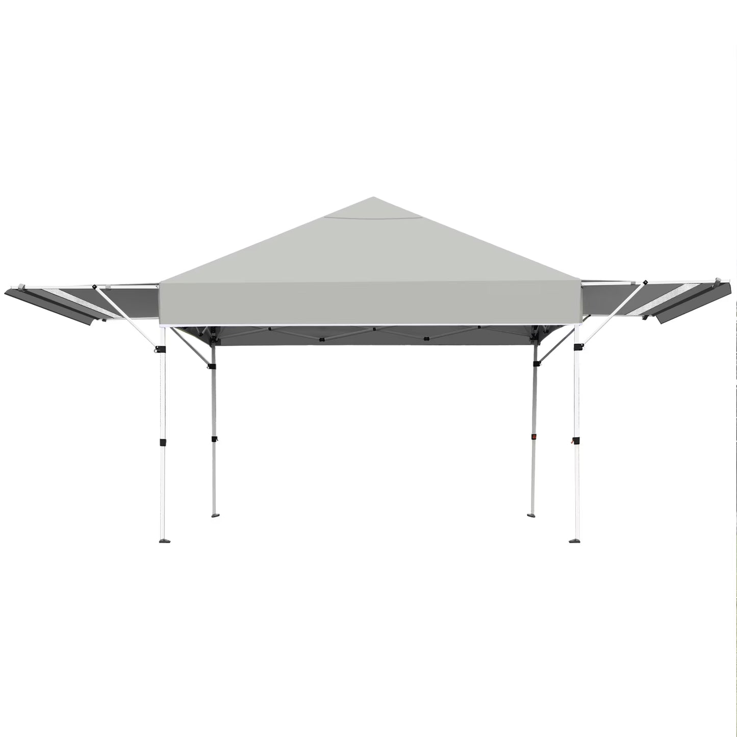 Patiojoy 10x17ft Pop up Canopy 3 Height Adjustment Folding Tent with Roller Bag White