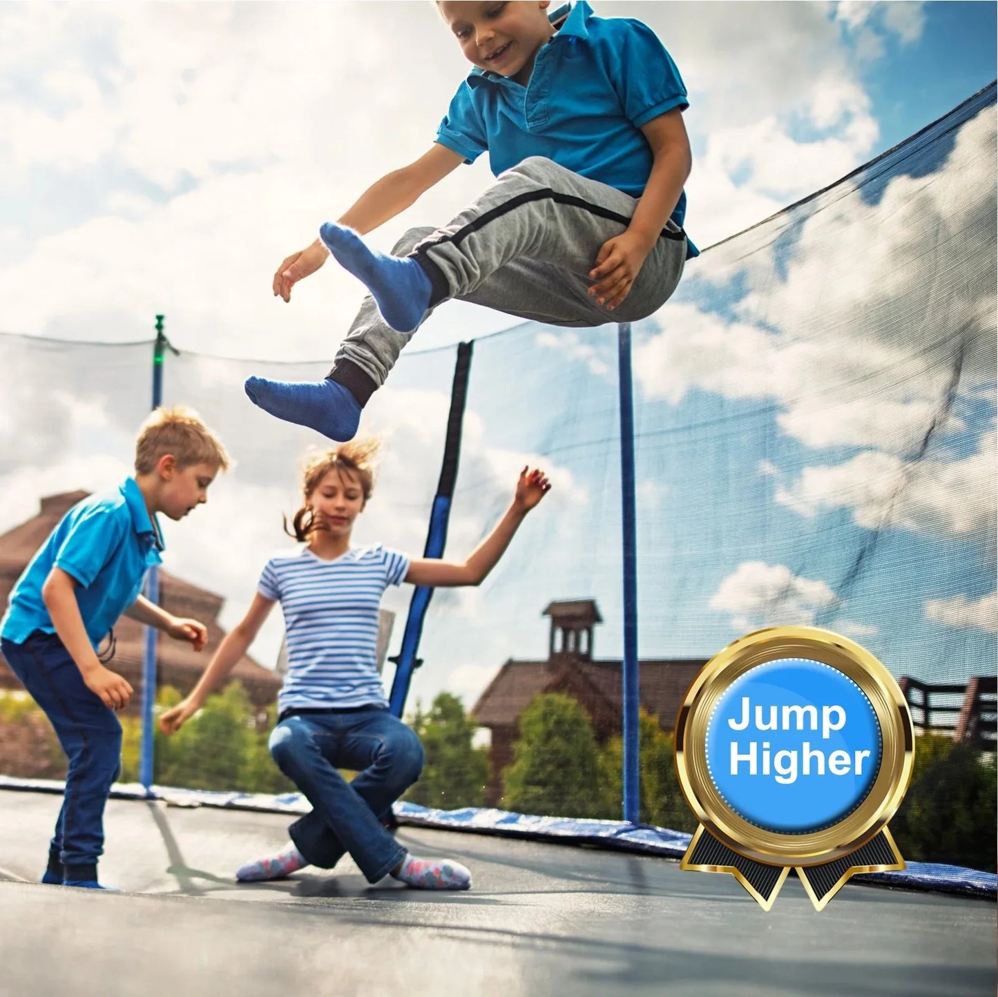 Trampoline for Kids and Adults, Segmart 10Ft Trampoline with Basketball Hoop, Outdoor Trampoline with Safety Enclosure Net and LED Lights, Recreational Trampoline for Backyard Patio
