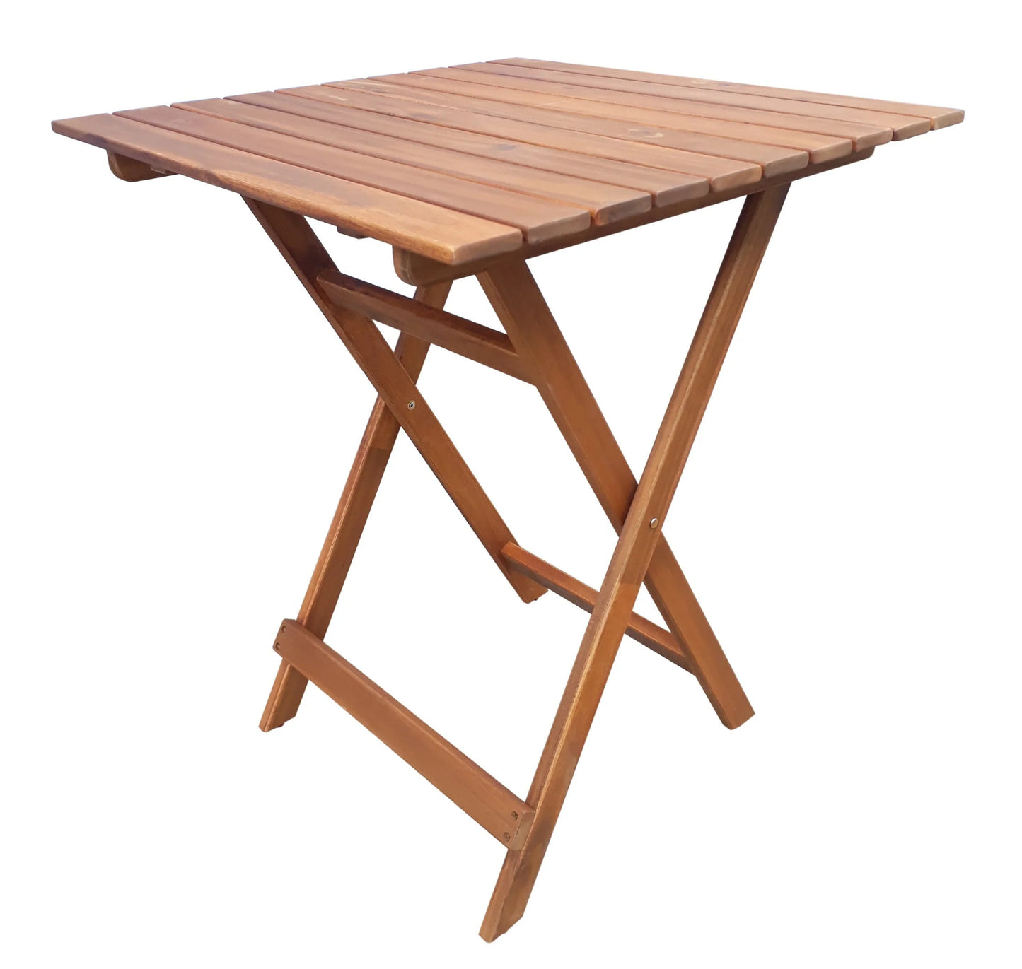 Mainstays Outdoor Patio 3-Piece Wood Bistro Set, Natural Color