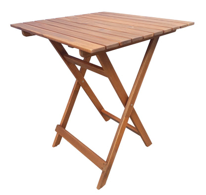 Mainstays Outdoor Patio 3-Piece Wood Bistro Set, Natural Color