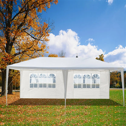 Arttoreal 20'Lx10'Wx8.5'H Outdoor Patio Pop-up Canopy with Sides,Garden Canopy Shelter Tents,White
