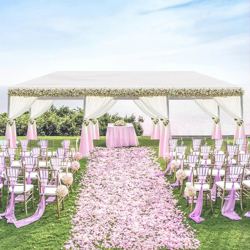 Waterproof 10'x30' Outdoor Party Tent Canopy | with 8 Removable Sidewalls for Patio, Wedding, Or Gazebo,Includes Accessories Portable Garage Storage Double Roof Curtains Double-Sided Umbrella