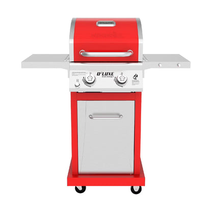 Nexgrill Deluxe 2-Burner Gas Grill with 401 SQ In Grate, 28000 BTUs, Stainless Steel Control Panel & Foldable Side Table, Propane BBQ Grill for Outdoor Cooking, Patios, Backyards and More -720-0864R