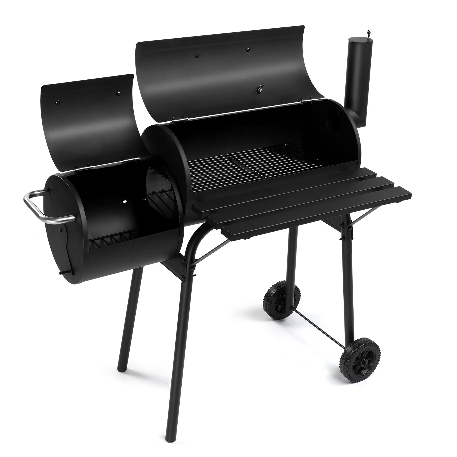 Zimtown BBQ Charcoal Grill Outdoor Barbecue Pit Barrel Charcoal Grill Smoker for Patio Backyard