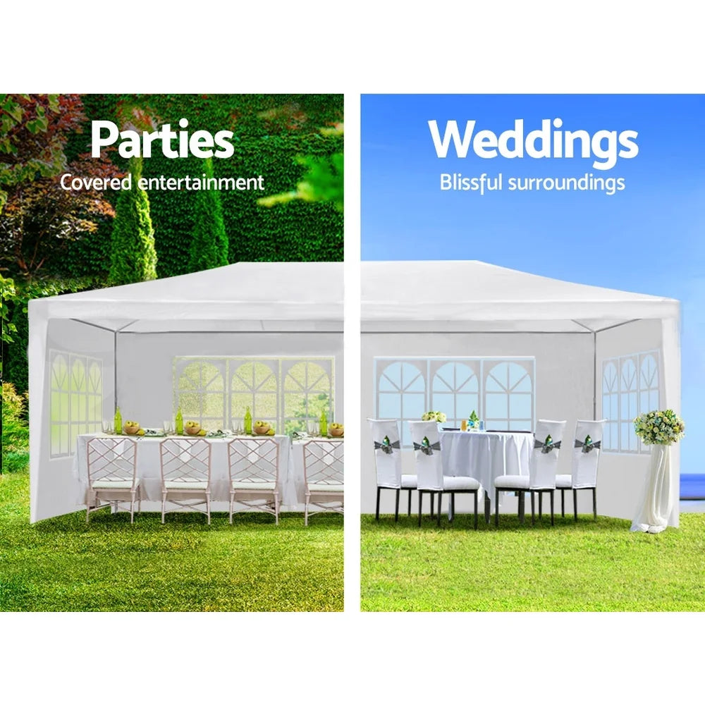 10FTx30FT Wedding Party Canopy Tent With 8 Removable Sidewalls Waterproof Canopy Patio Wedding Gazebo Outdoor Wedding Party Tent For Household Wedding Party Parking Shed