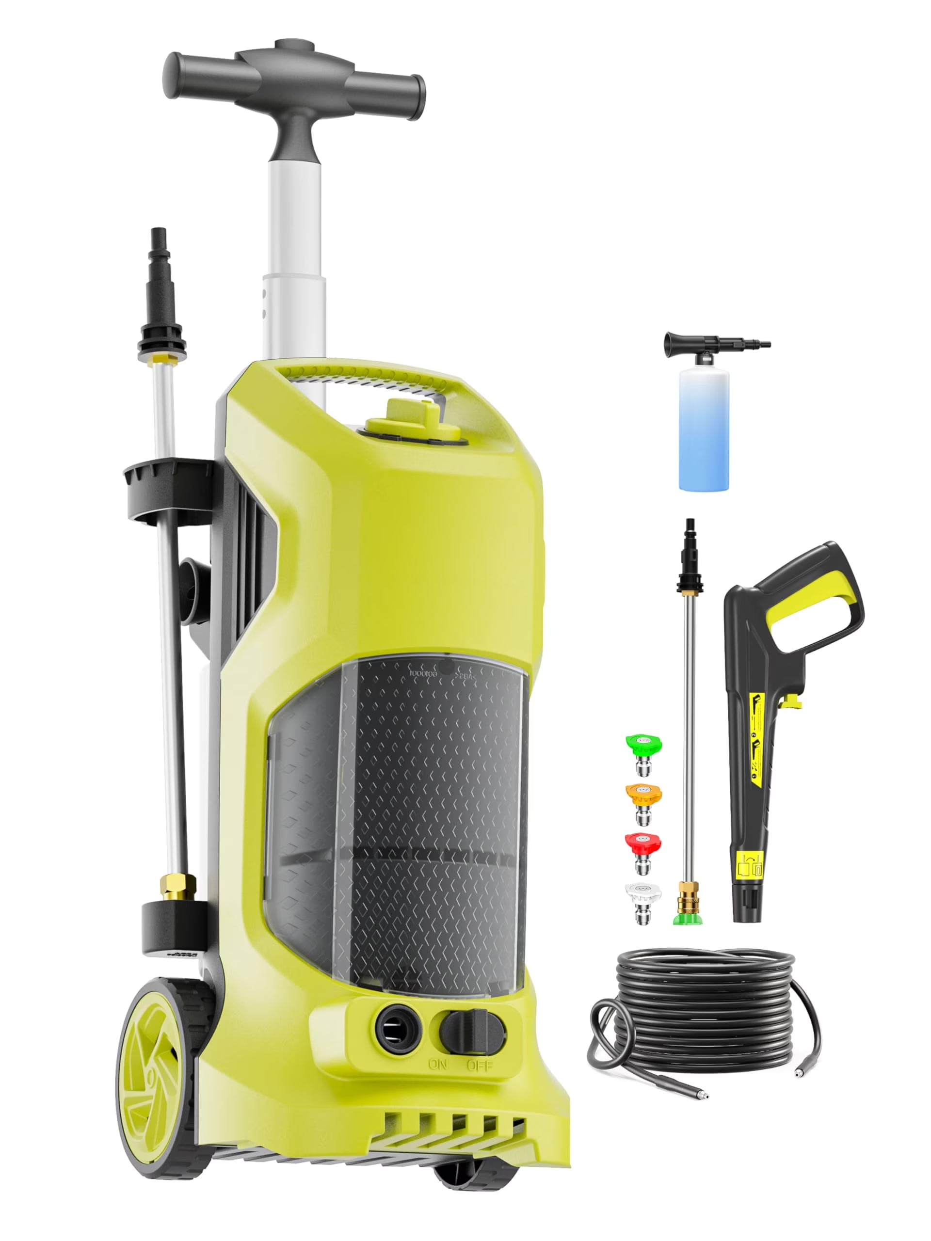 Electric Pressure Washer 5000PSI-Max 3.2GPM Electric Power Washer with Touch Screen 3 Levels of Adjustment Effortlessly Car Water Washer for Home Patio