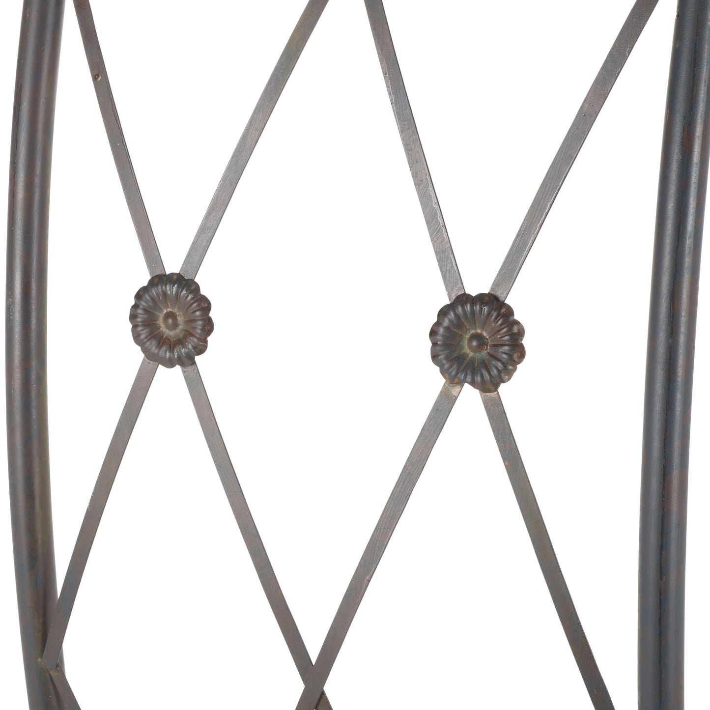 SAFAVIEH Mizell Outdoor Patio Moon Gateway, Antique Black