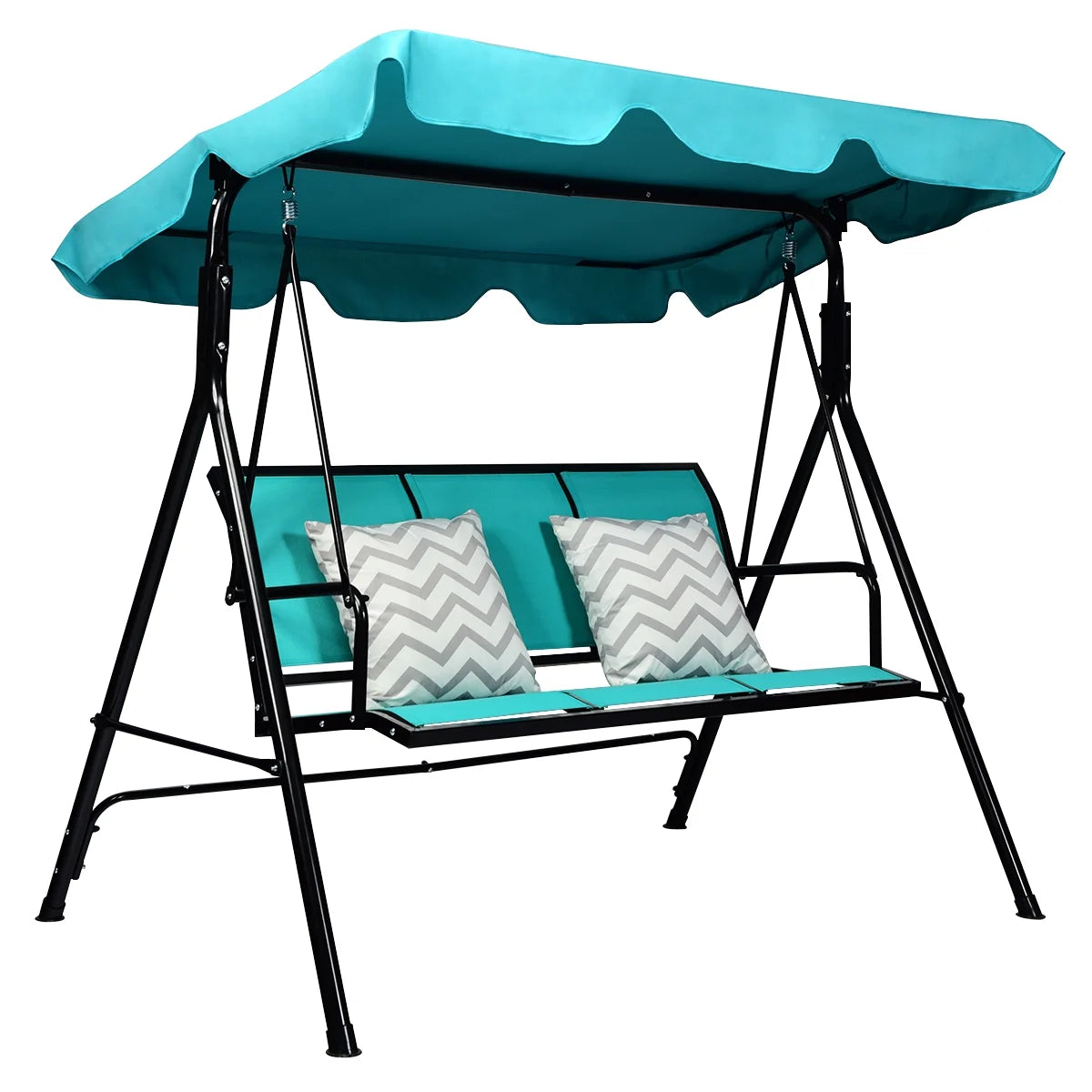 Costway 3 Person Patio Swing Canopy Yard Furniture