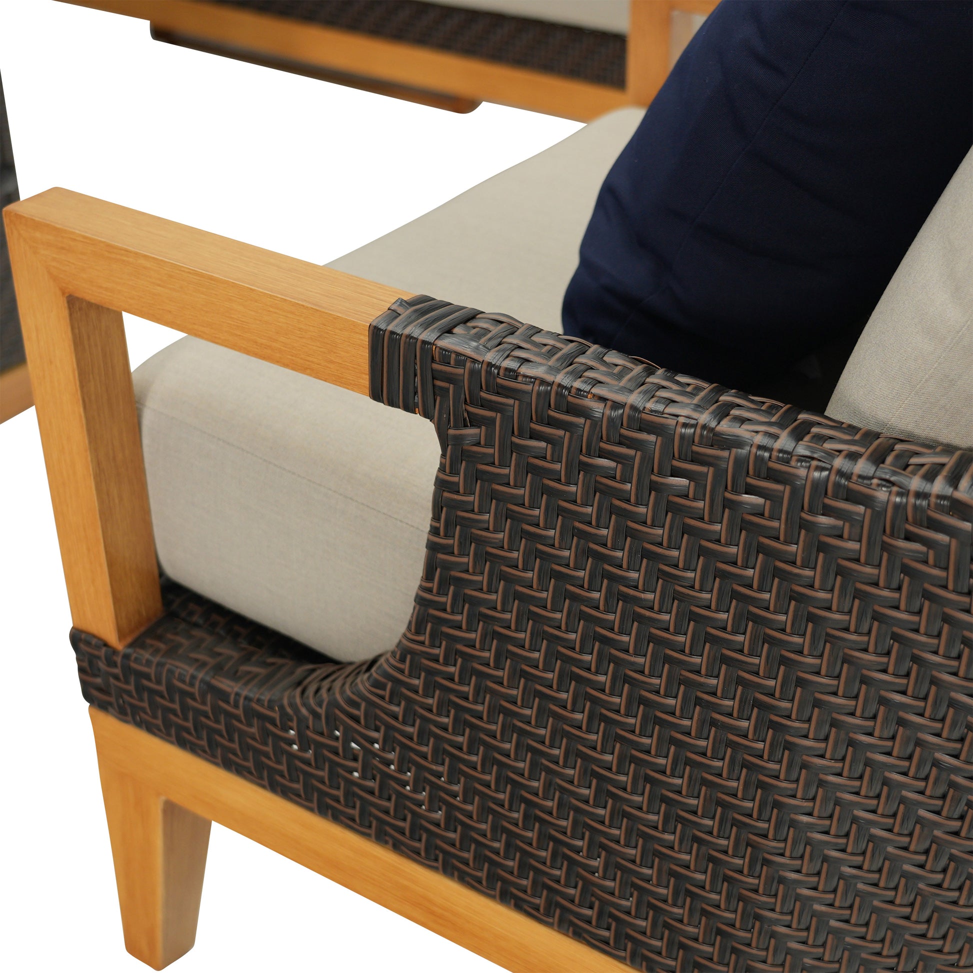 Galina 4-piece Fire Outdoor Patio Seating Set