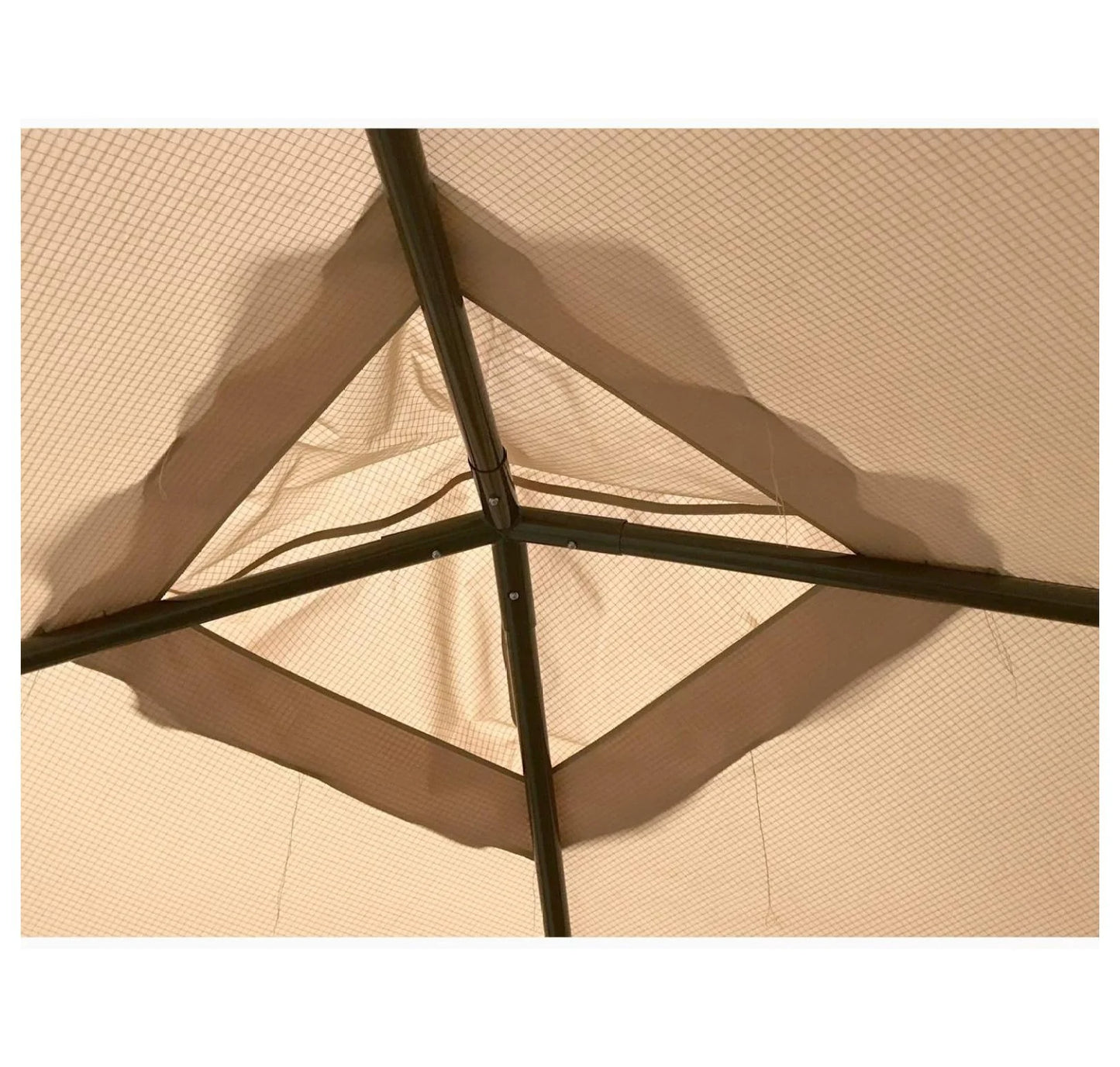 ABBA Patio 10x10 Gazebo Replacement Canopy - RipLock 500 Top Cover Beige