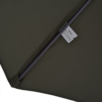 Outsunny Extra Large 15Ft Patio Umbrella,Double-Sided Outdoor Umbrella with Crank Handle and Air Vents for Backyard,Deck,Pool,Market,Gray,Gray Steel Lighting Outdoor Lighting