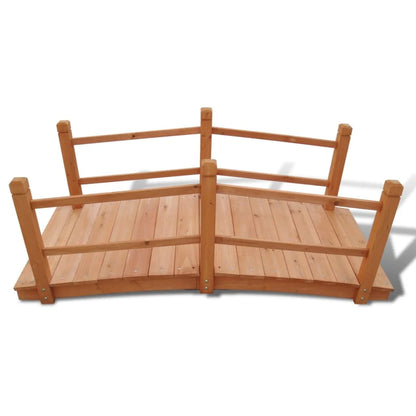 vidaXL Garden Bridge for Patio Pond Flower Bed Patio Decor Outdoor Garden Wood