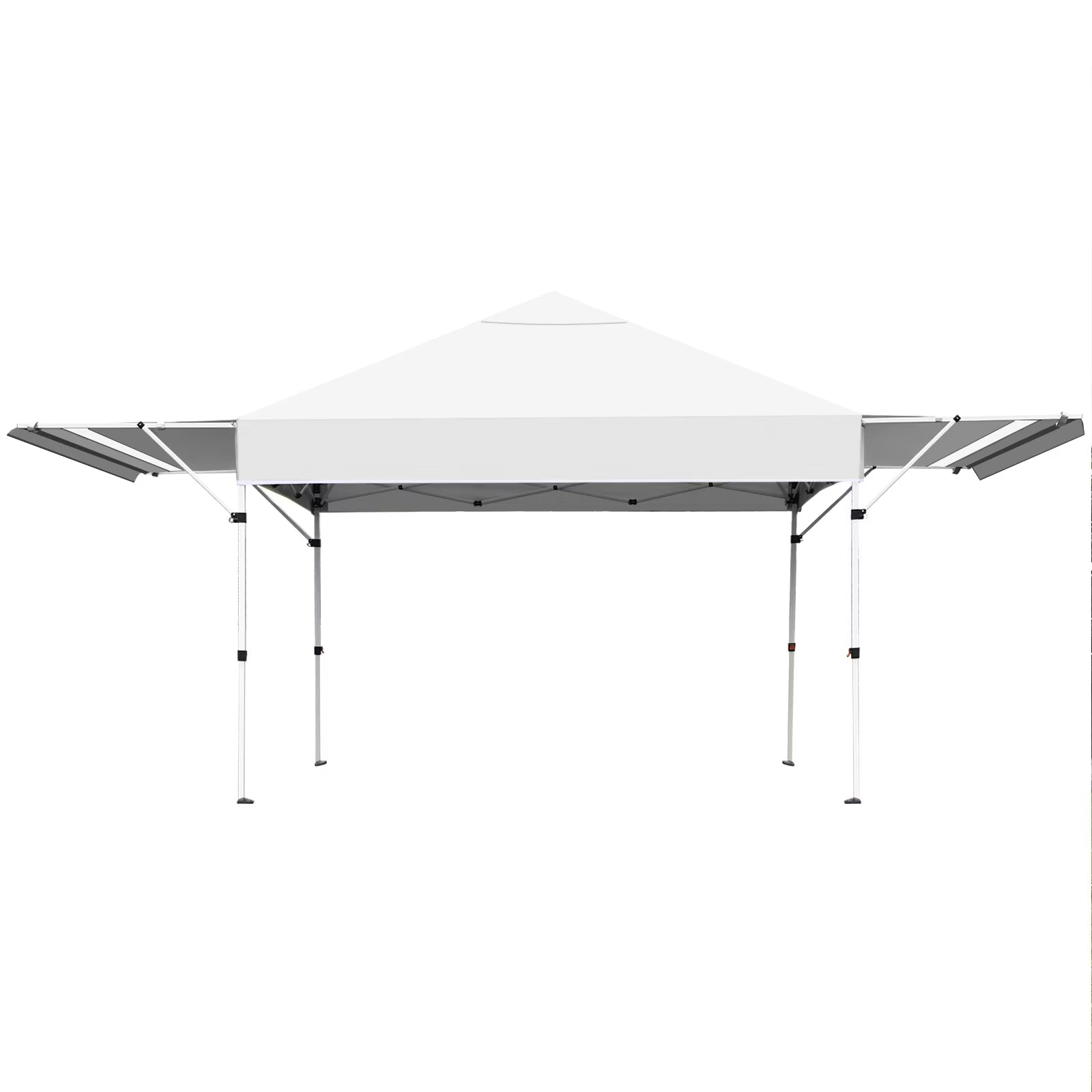 Patiojoy 10x17ft Pop up Canopy 3 Height Adjustment Folding Tent with Roller Bag White