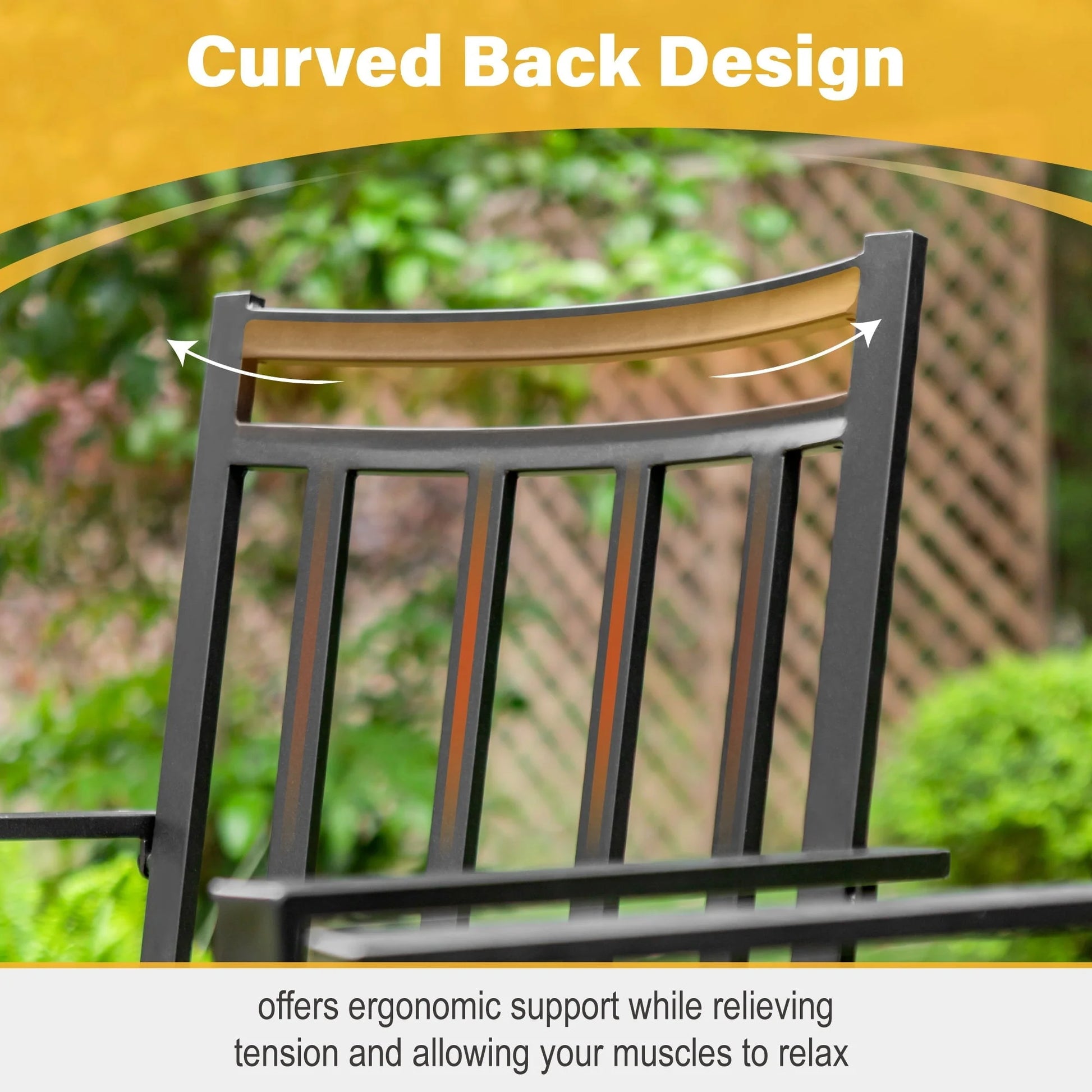 Sophia & William Set of 2 Outdoor Patio Dining Chairs Metal Swivel Chairs with Beige Cushions