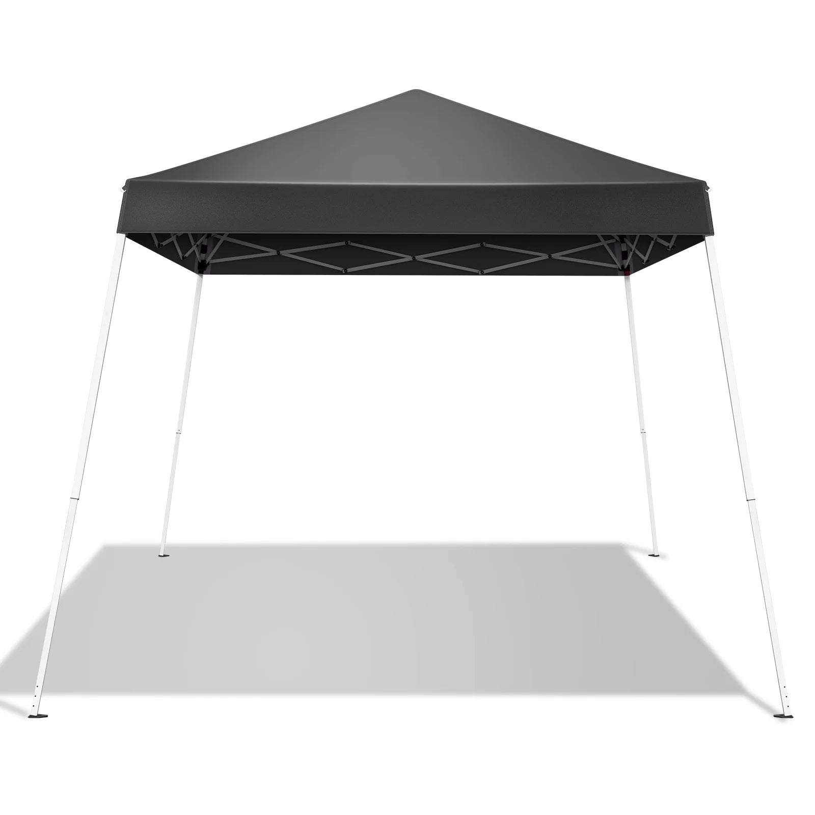 Hassch 6x6 ft Canopy Tent, Outdoor Tent Canopy Foldable Portable Canopies for Camping, Patio, Easy Up Gazebo Canopy with Carry Bag Slant Legs, Dark Gray