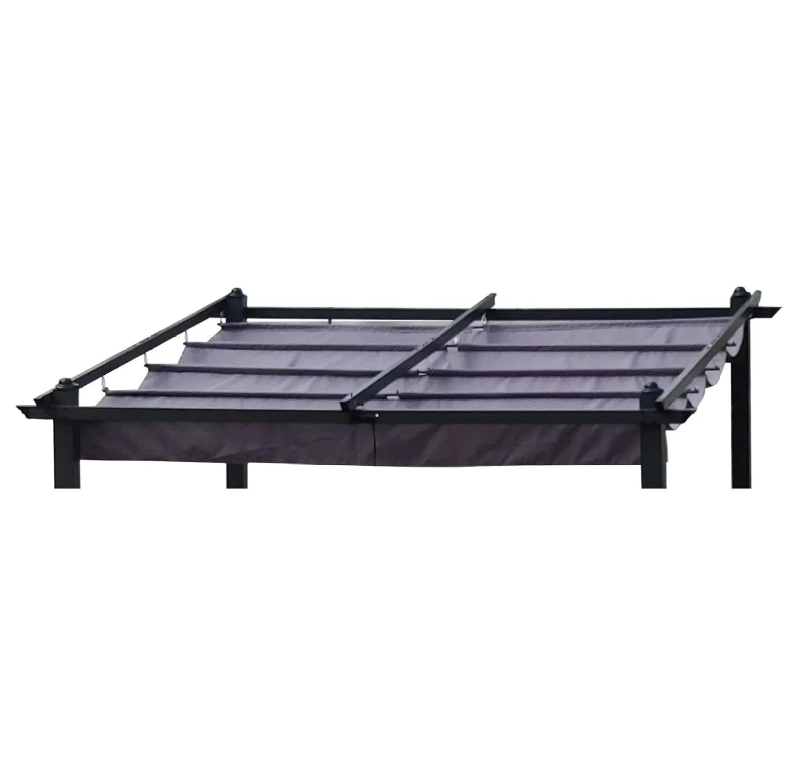 Pergola Replacement Canopy Top Cover - 10x10 Ft Patio Gazebo Shade Cover (Gray) - Weather Resistant Polyester Canopy Only, Metal Frame Not Included