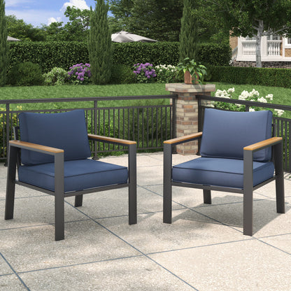 ELPOSUN Patio Furniture Sofa,All-Weather Outdoor Sofa,Outdoor Loveseat Sofa Couch,Weather Resistant Wicker Loveseat with Deep Seat Cushion (ONLY Patio Loveseat Sofa)